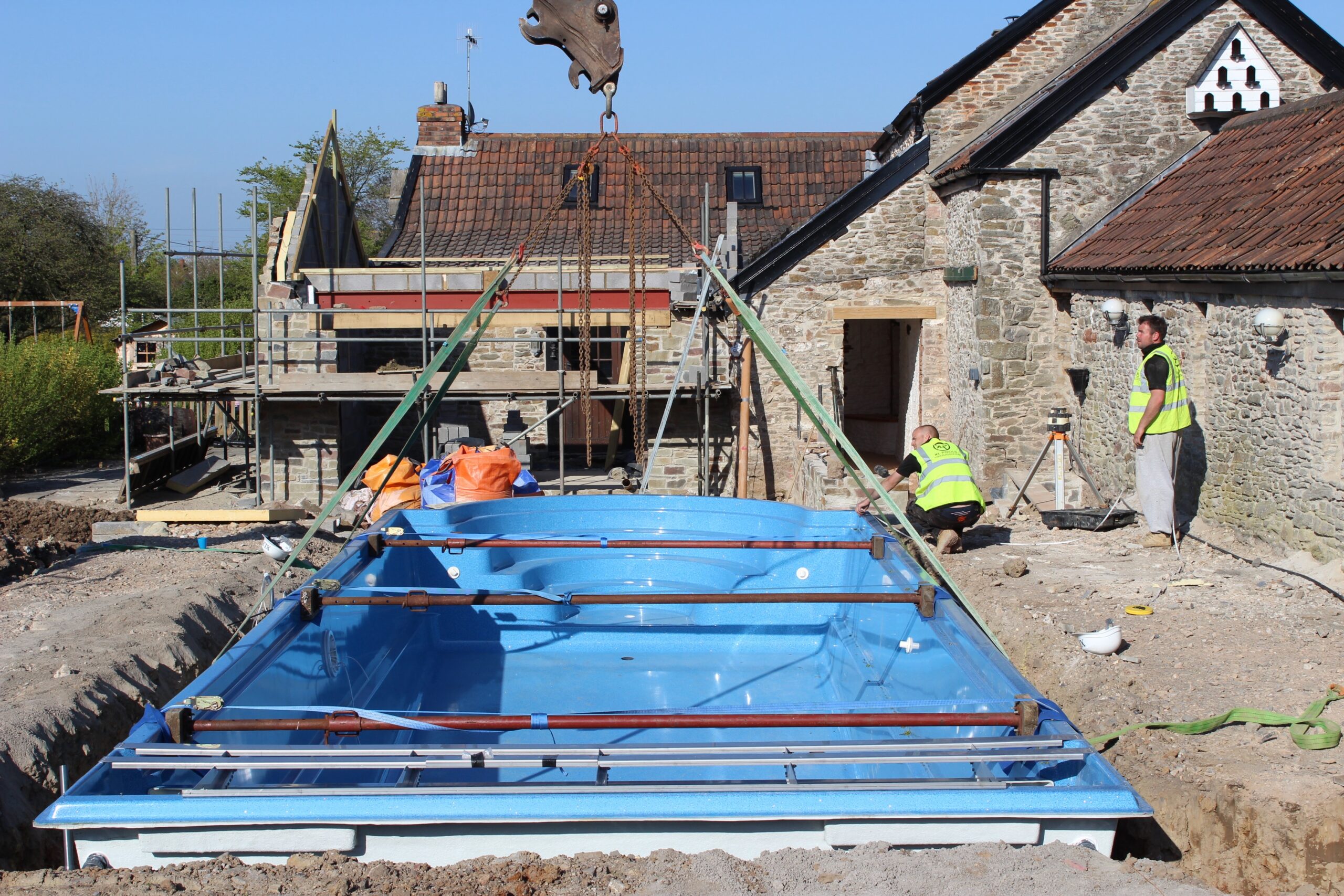 One Piece Swimming Pool Installation