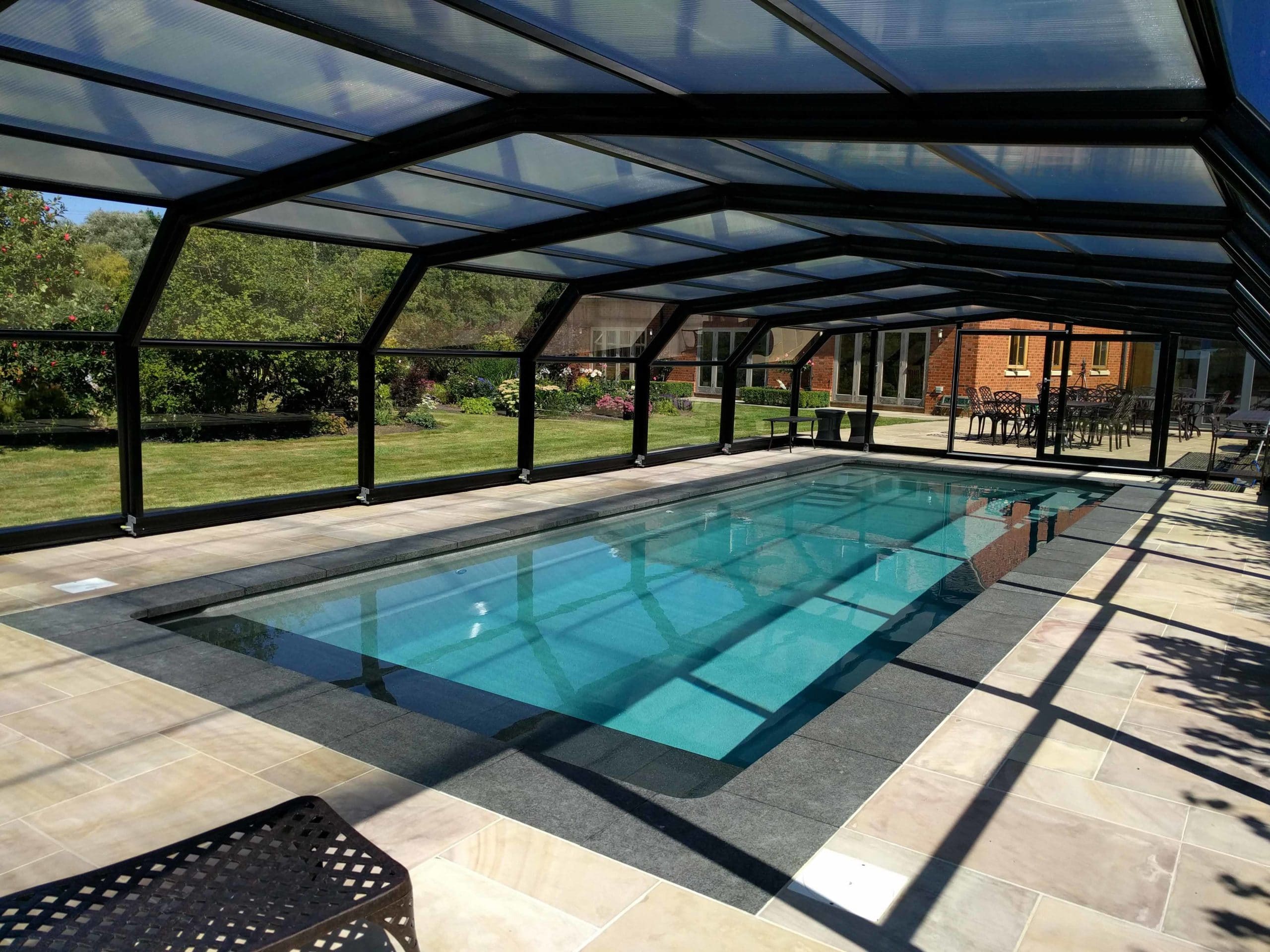 Outdoor Swimming Pool With Enclosure